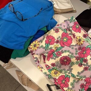 Zara Floral Skirt - Pink and Yellow